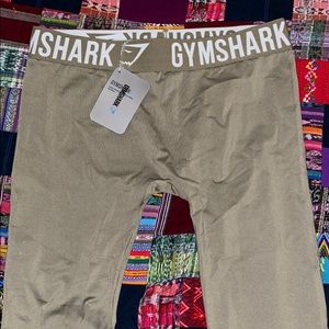 New Gymshark Fit Leggings Washed Khaki/White Large